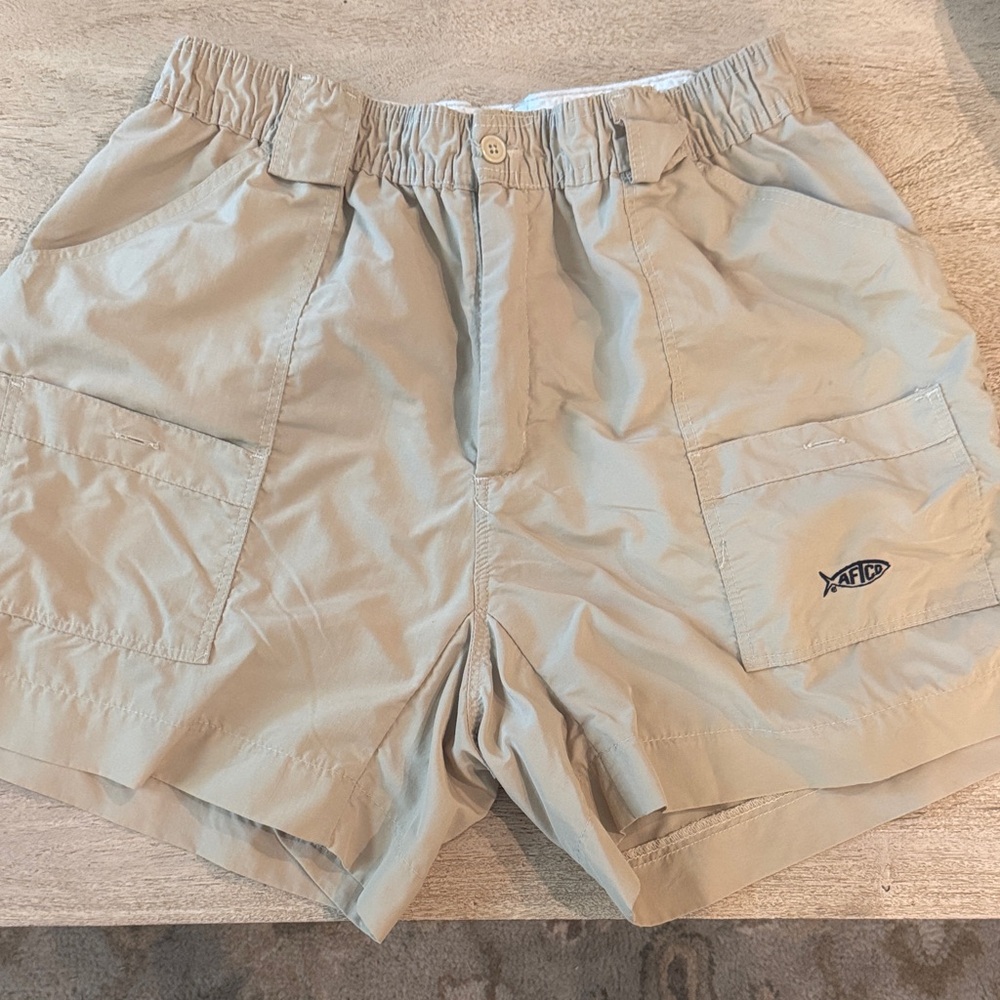AFTCO Men's Tan Cargo Fishing Shorts